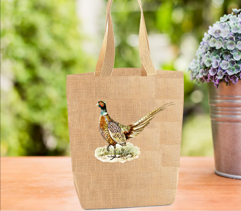 Pheasant Tote Bag, Pheasant Bag, Personalised Tote Bag